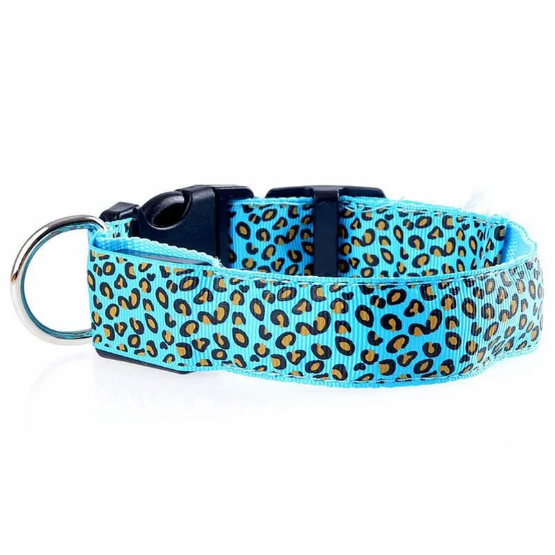 FREE Safety LED Leopard Dog Collar