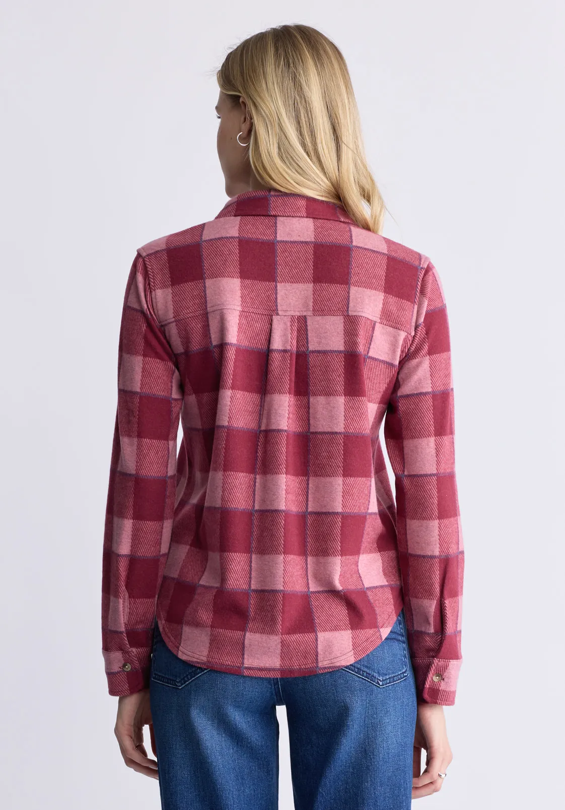 Georgie Women's Long-Sleeved Shirt, Beaujolais Red  - KT0124F
