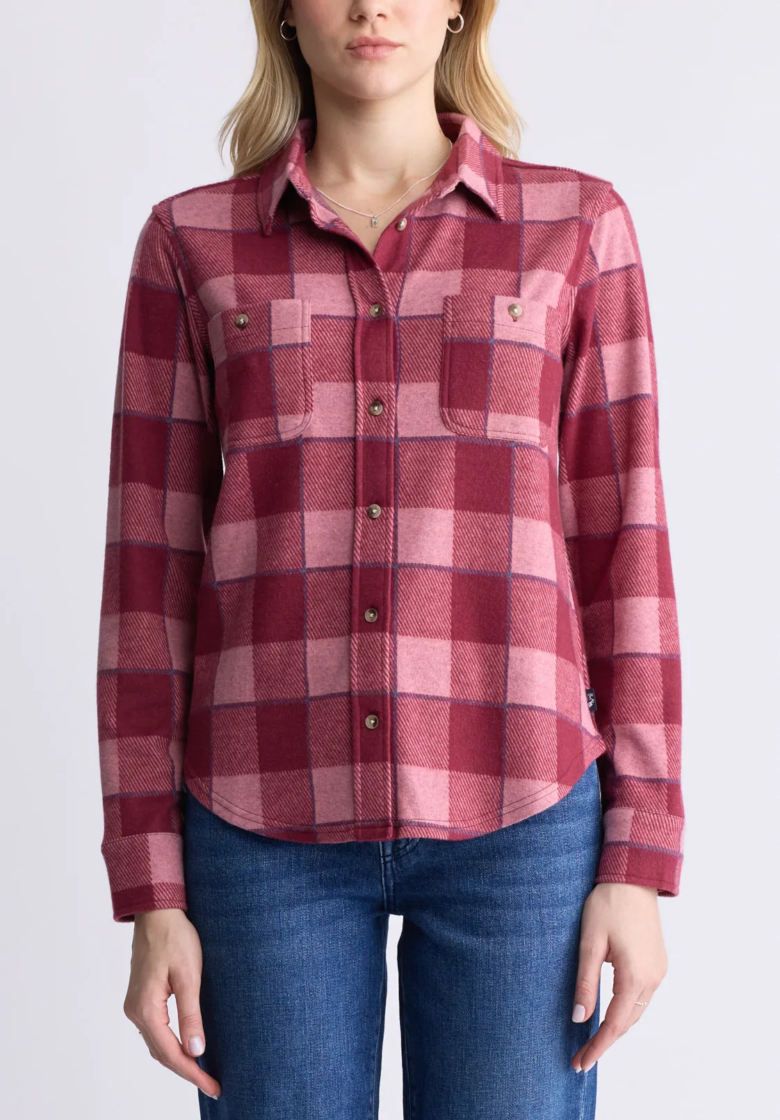 Georgie Women's Long-Sleeved Shirt, Beaujolais Red  - KT0124F