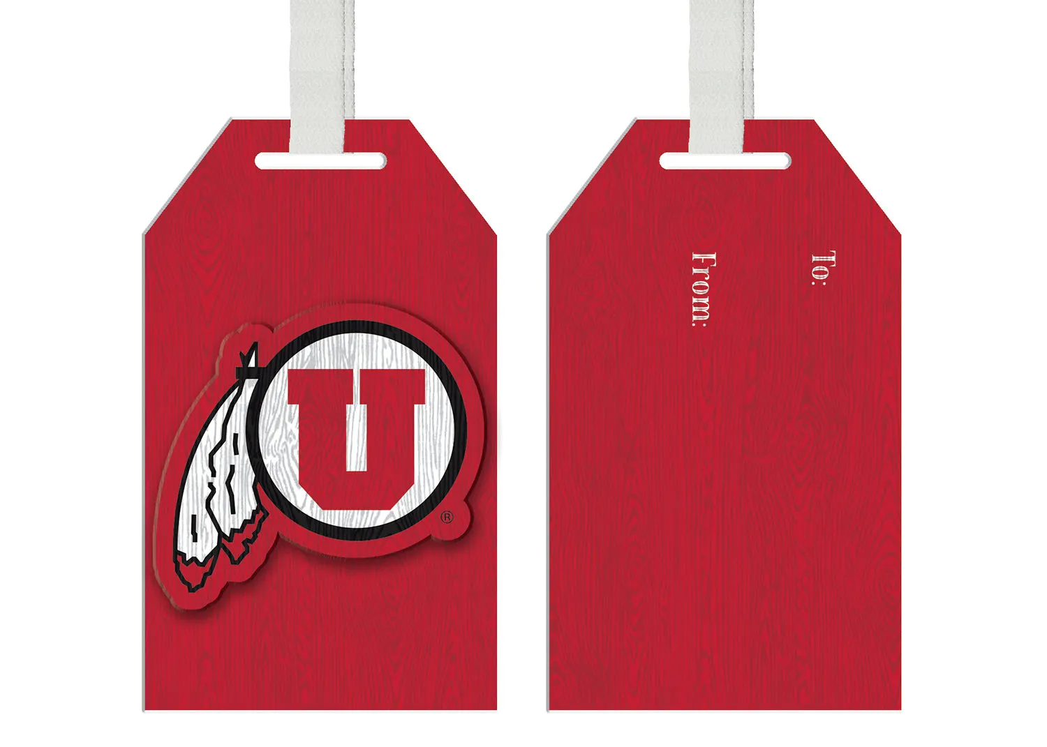 Gift Tag Ornament, University of Utah,z3ot981gt
