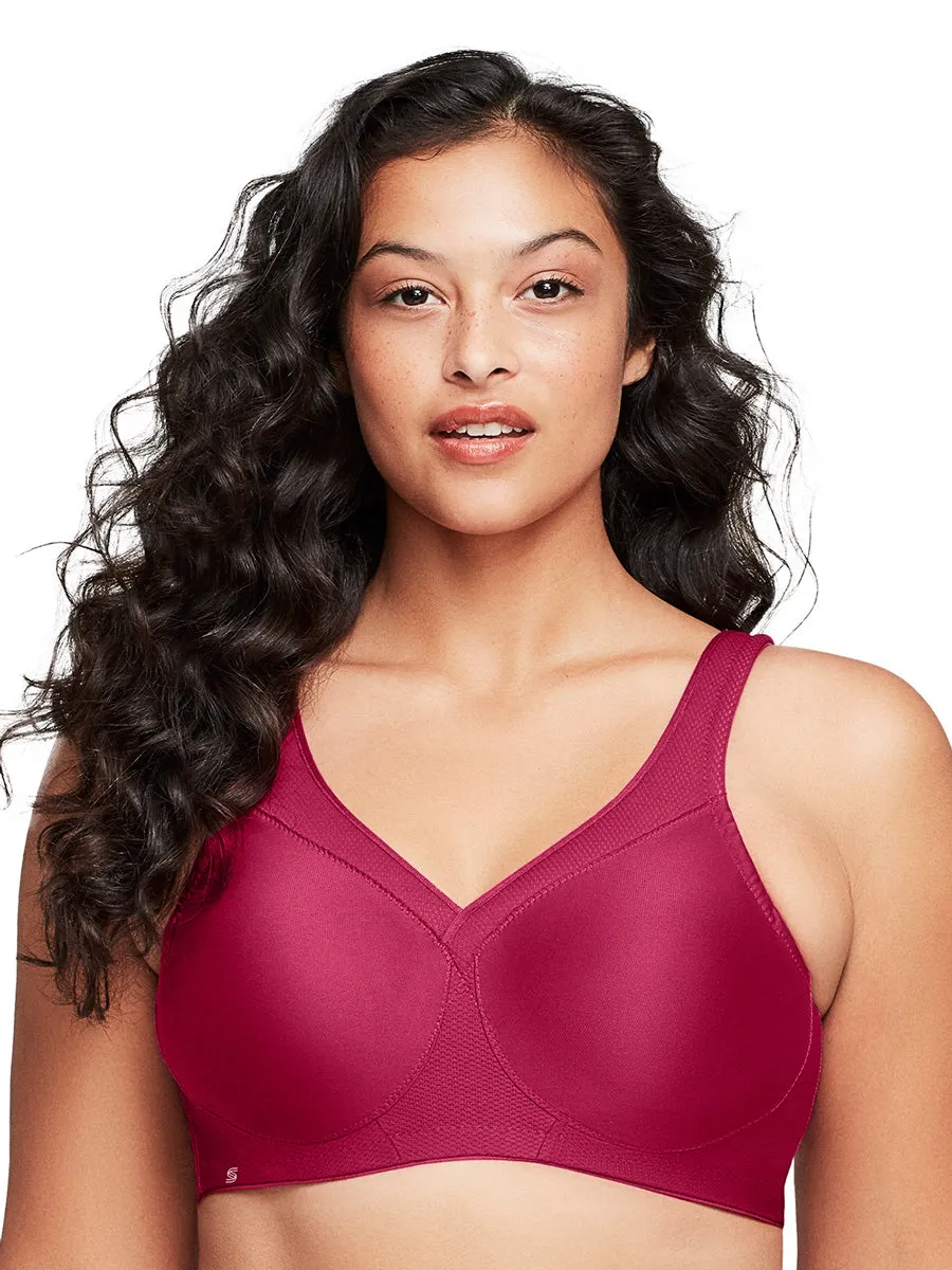 Glamorise Bra 1006 - The Versatile Medium Support Sports Bra - Ruby
