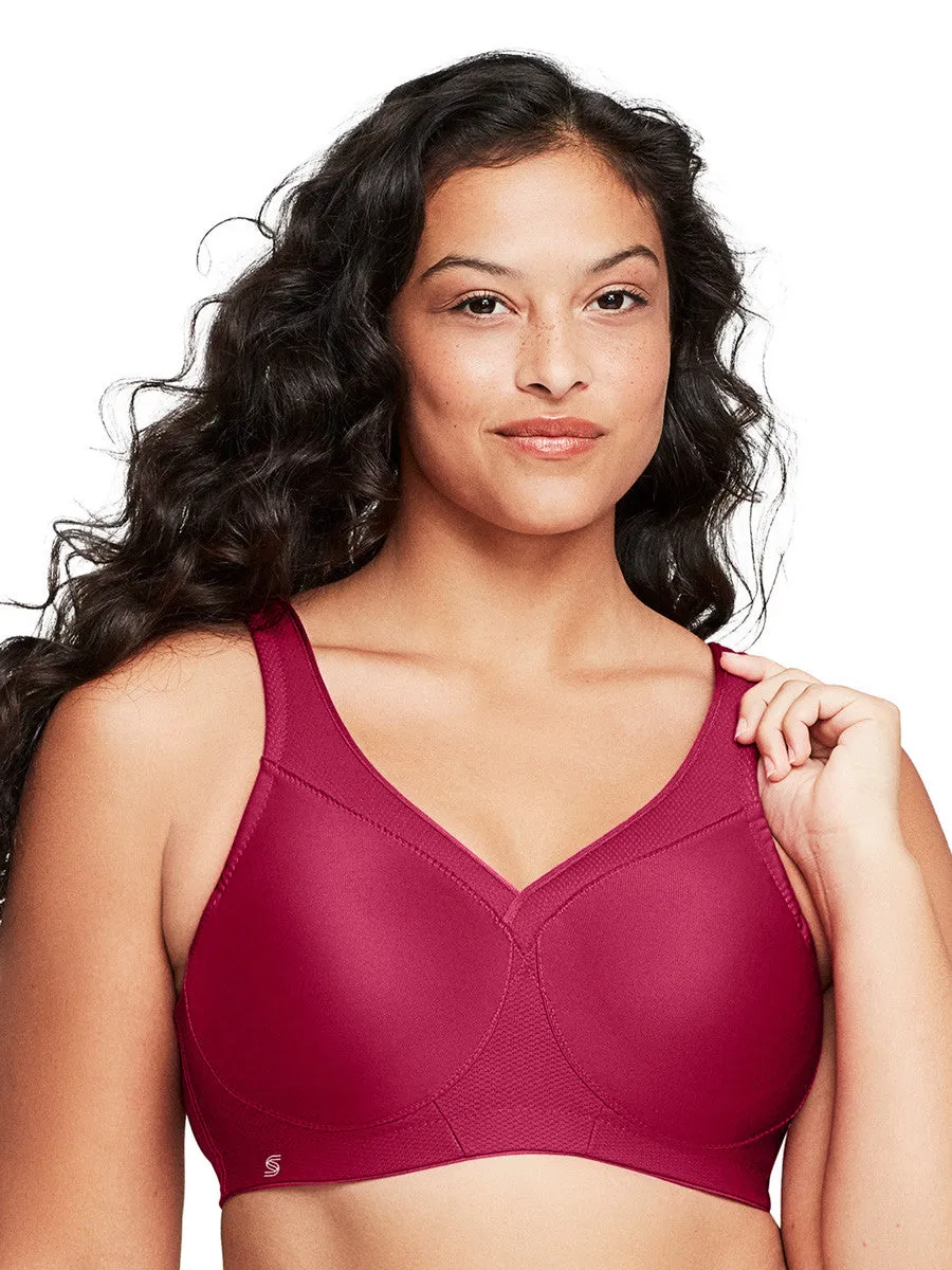 Glamorise Bra 1006 - The Versatile Medium Support Sports Bra - Ruby