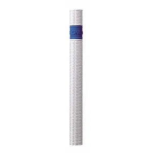 GM 1600482 Ripple Rubber Cricket Grip (White, Blue)