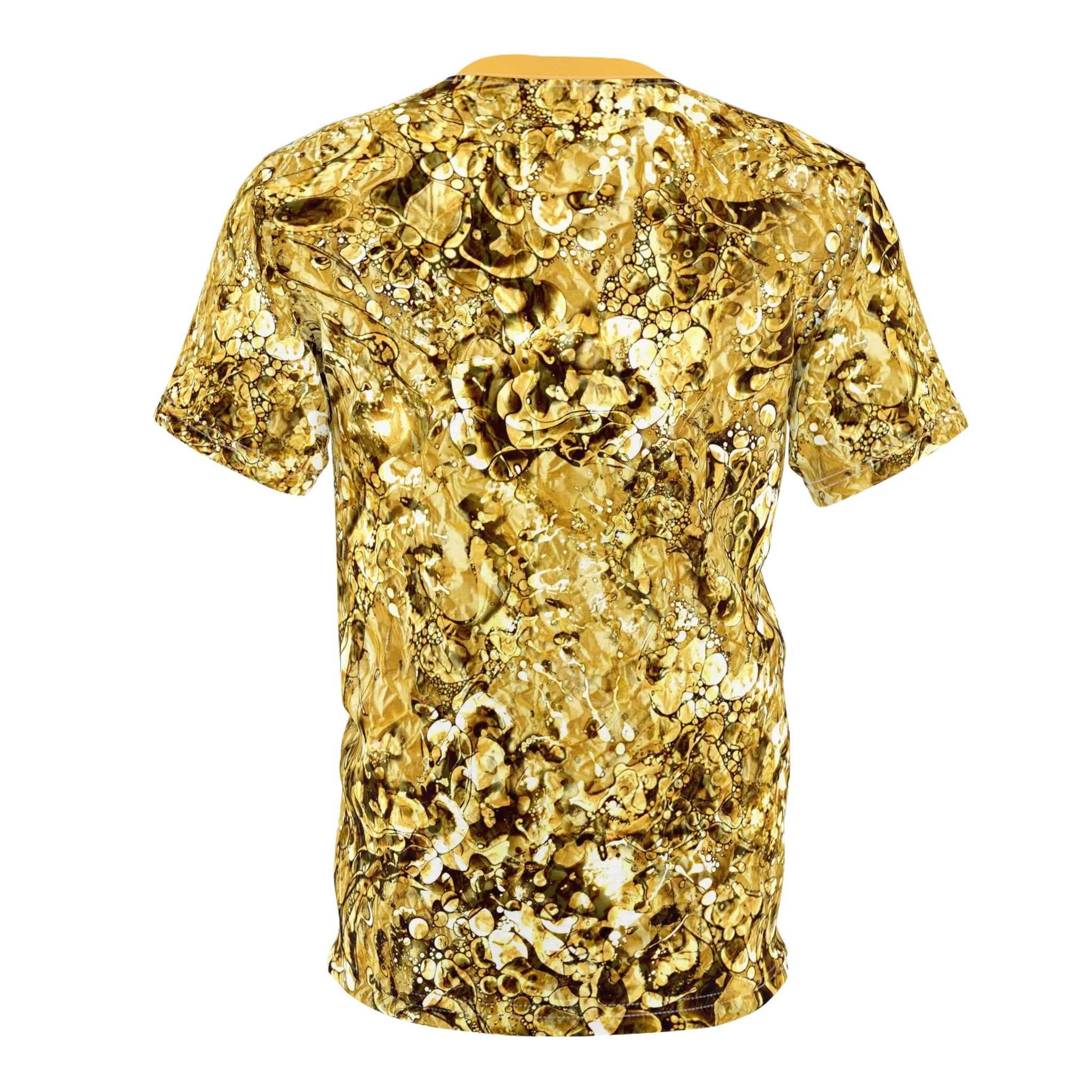 Gold Liquid Light All Over Print Shirt