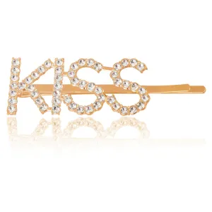Golden Kiss Word Hairclip