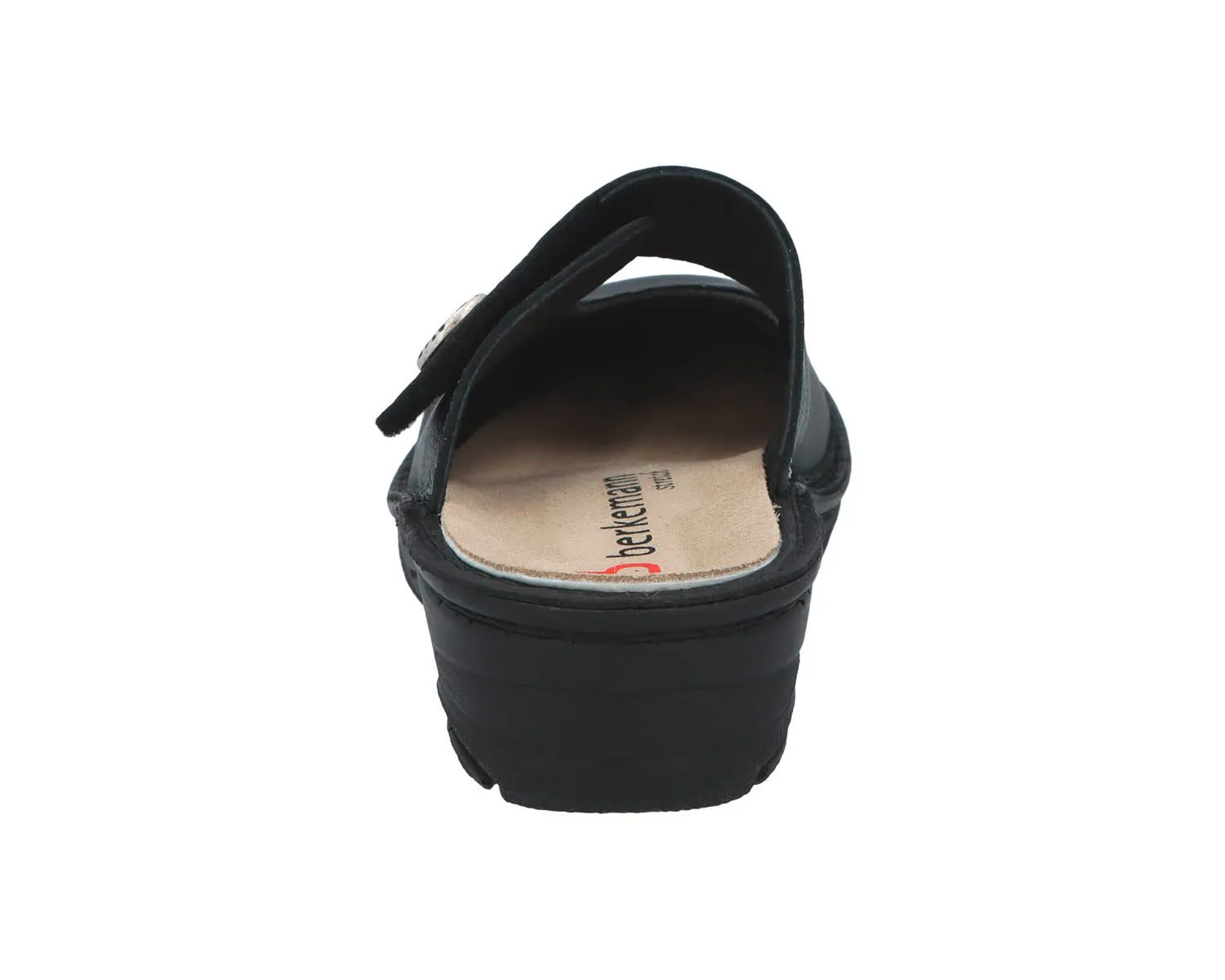 HELIANE Black Leather/Stretch