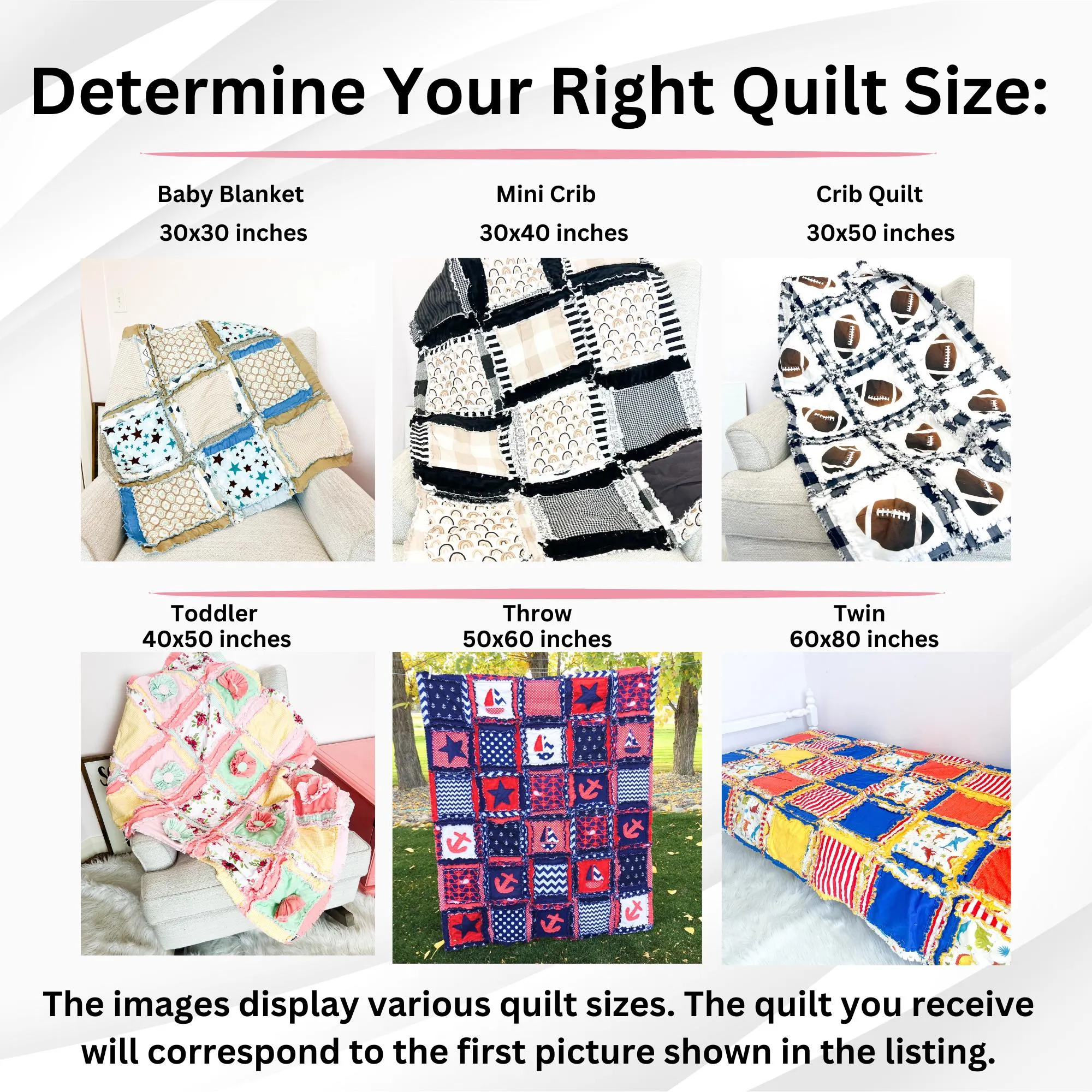 Hockey and Football Baby Boy Rag Quilt, Sports Theme Rag Quilt, Toddler Bedding and Twin Size Quilt for Boys