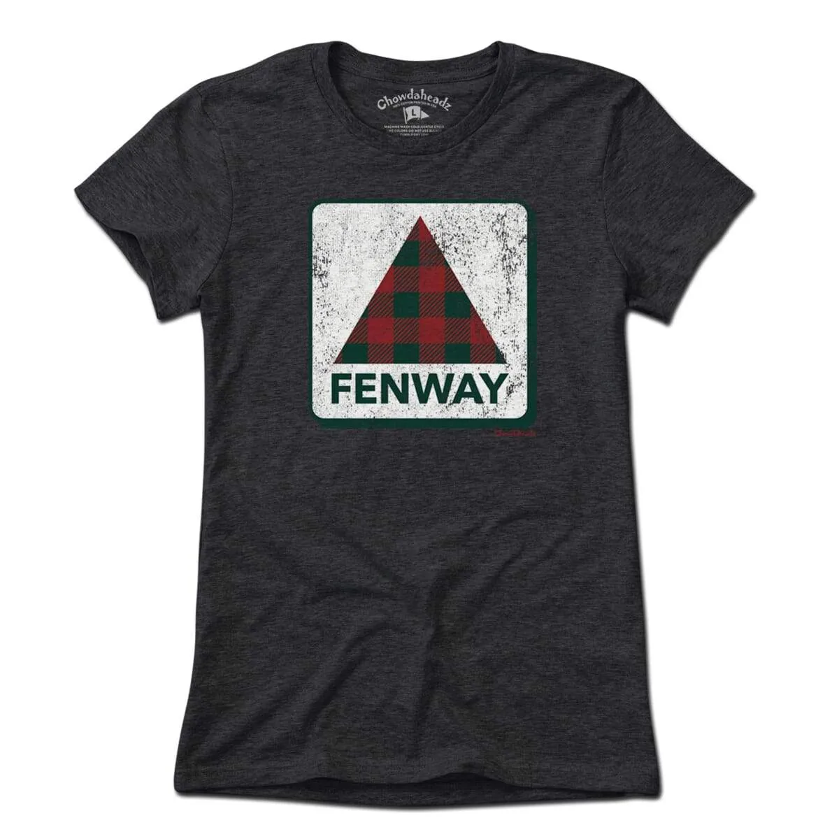 Holiday Plaid Fenway Sign T-Shirt