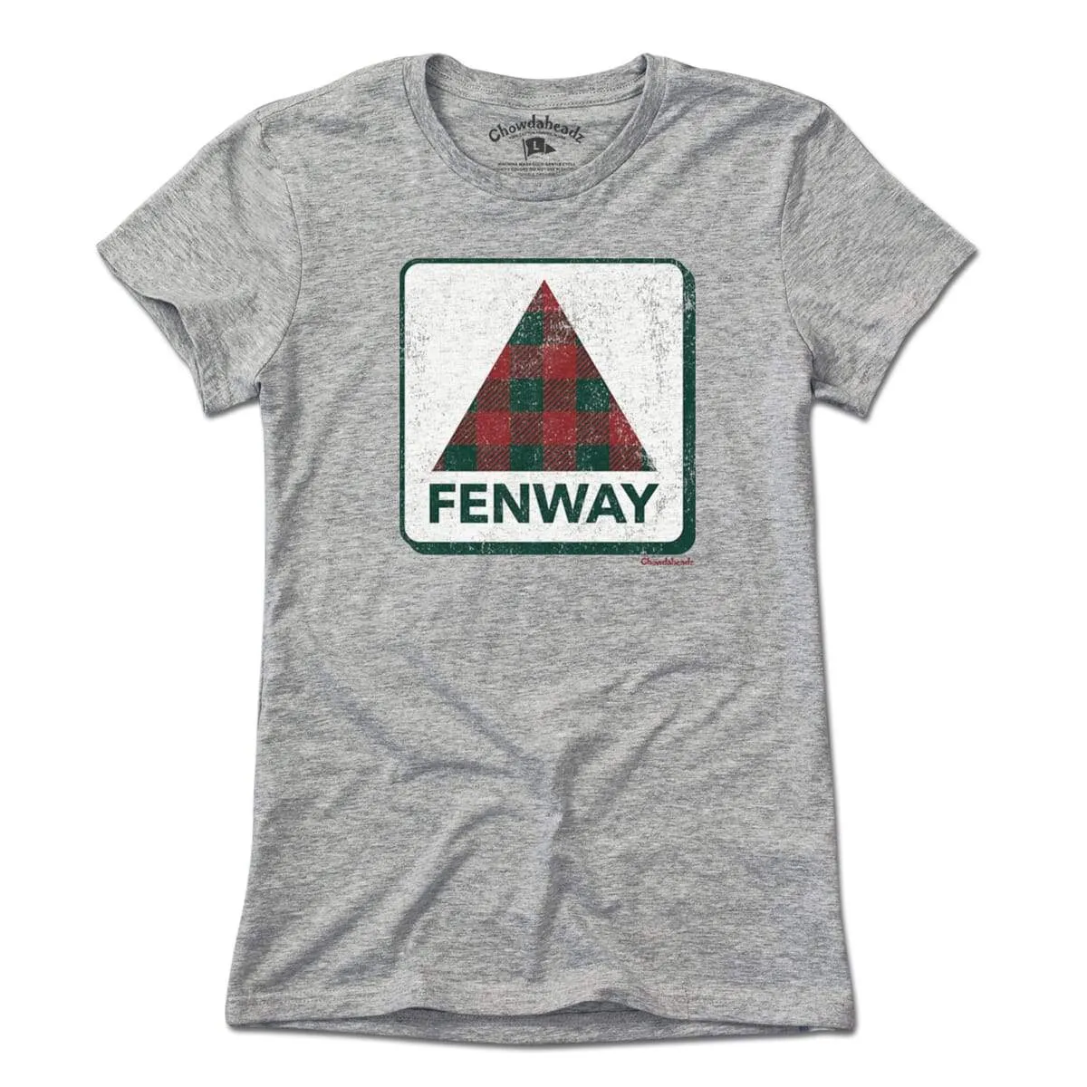 Holiday Plaid Fenway Sign T-Shirt