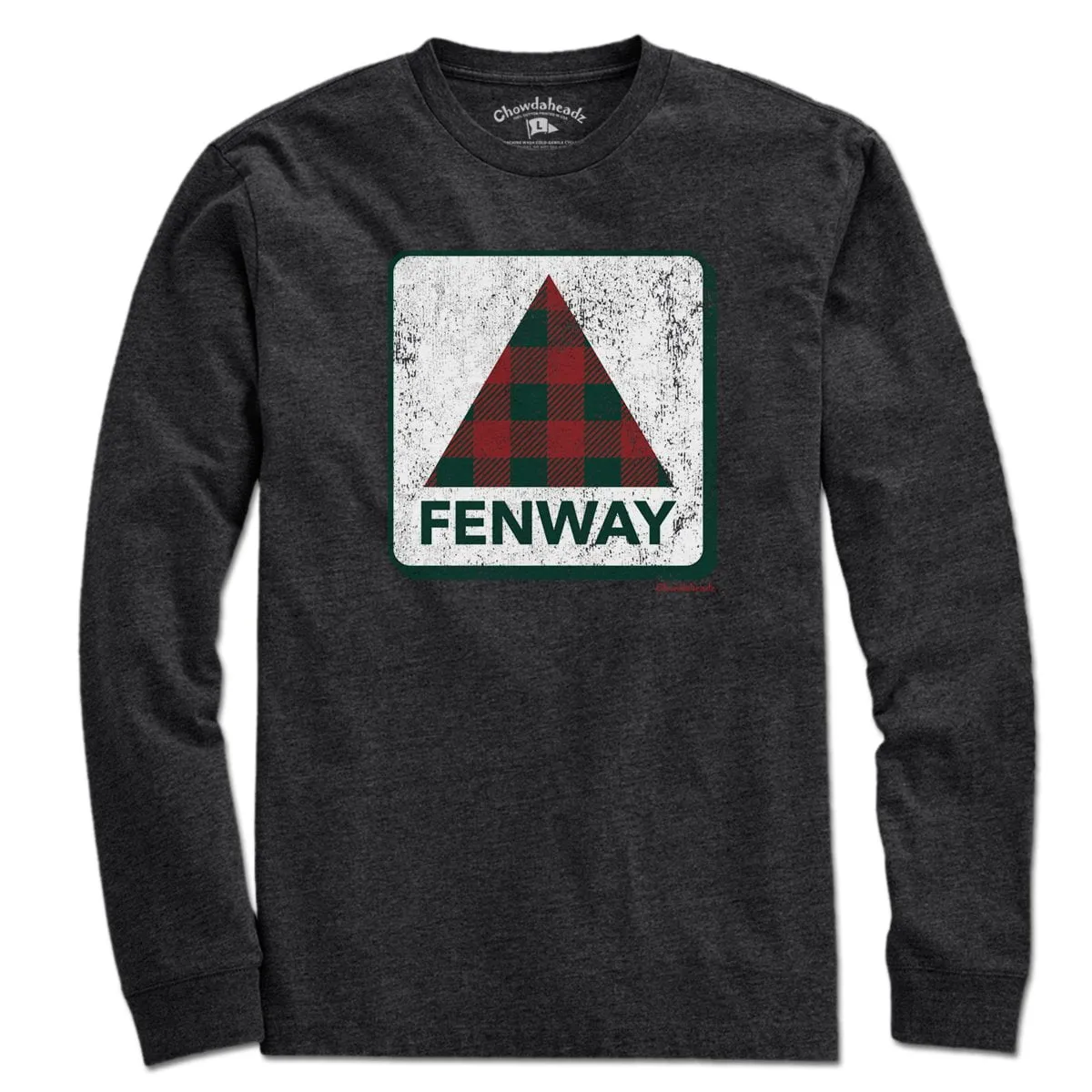 Holiday Plaid Fenway Sign T-Shirt
