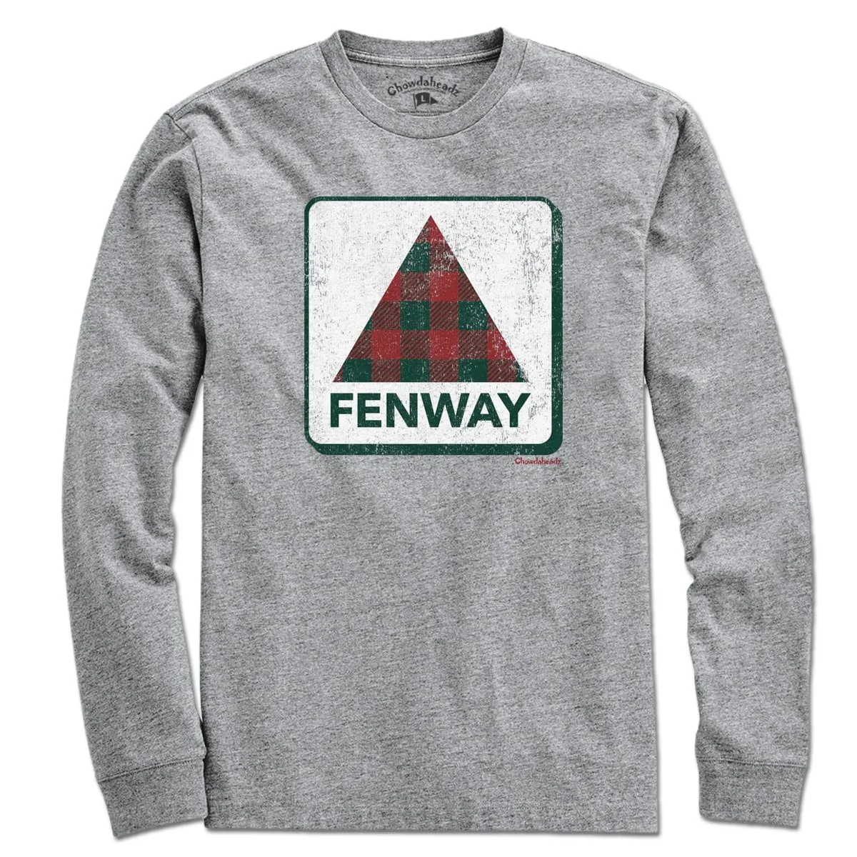 Holiday Plaid Fenway Sign T-Shirt