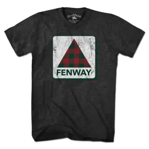 Holiday Plaid Fenway Sign T-Shirt