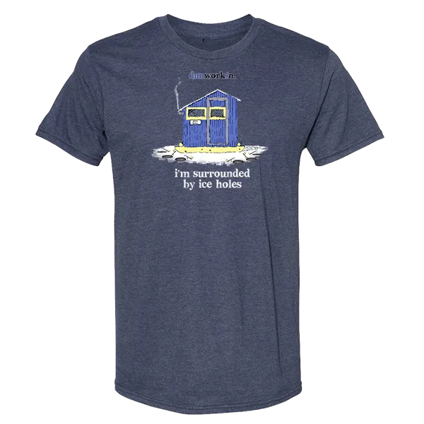 I'm Surrounded By Iceholes Unisex Lightweight  Cotton/Poly Blend Tee