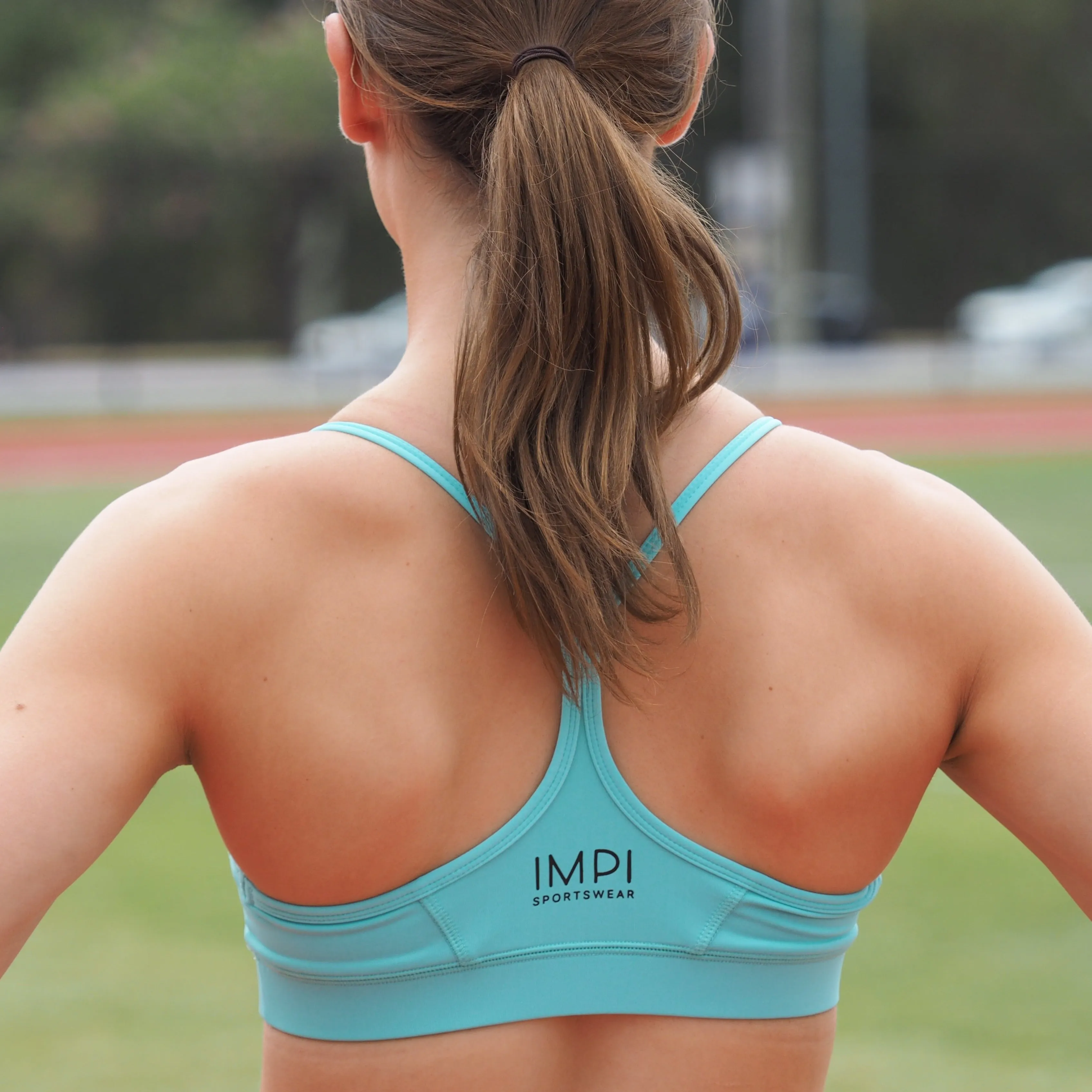 IMPI V-neck Running Bra Top - Sprint Mint