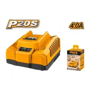 Ingco 20V 4Ah Fast Intelligent Charger - FCLI20411