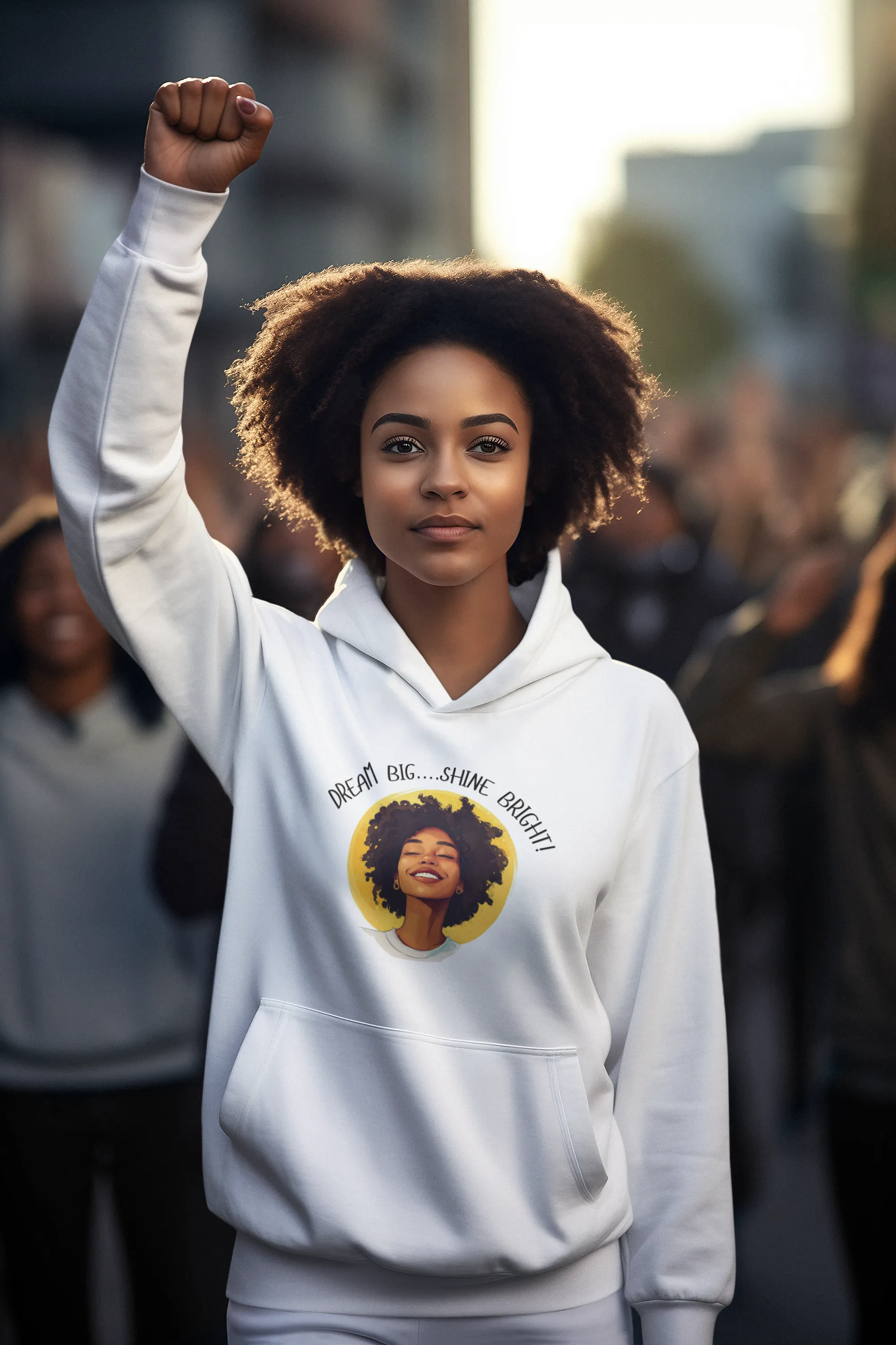 Inspirational Hoodie - "Shine Bright!" - Cozy Heavy Blend Sweatshirt