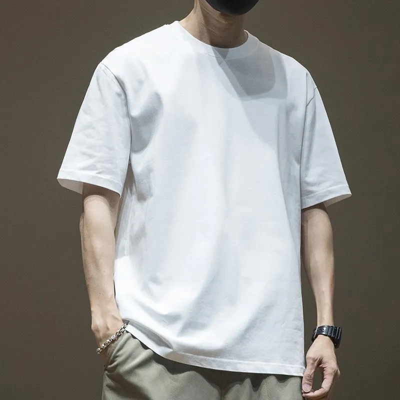 INSTOCK- Men's cotton heavyweight short-sleeved versatile t-shirt