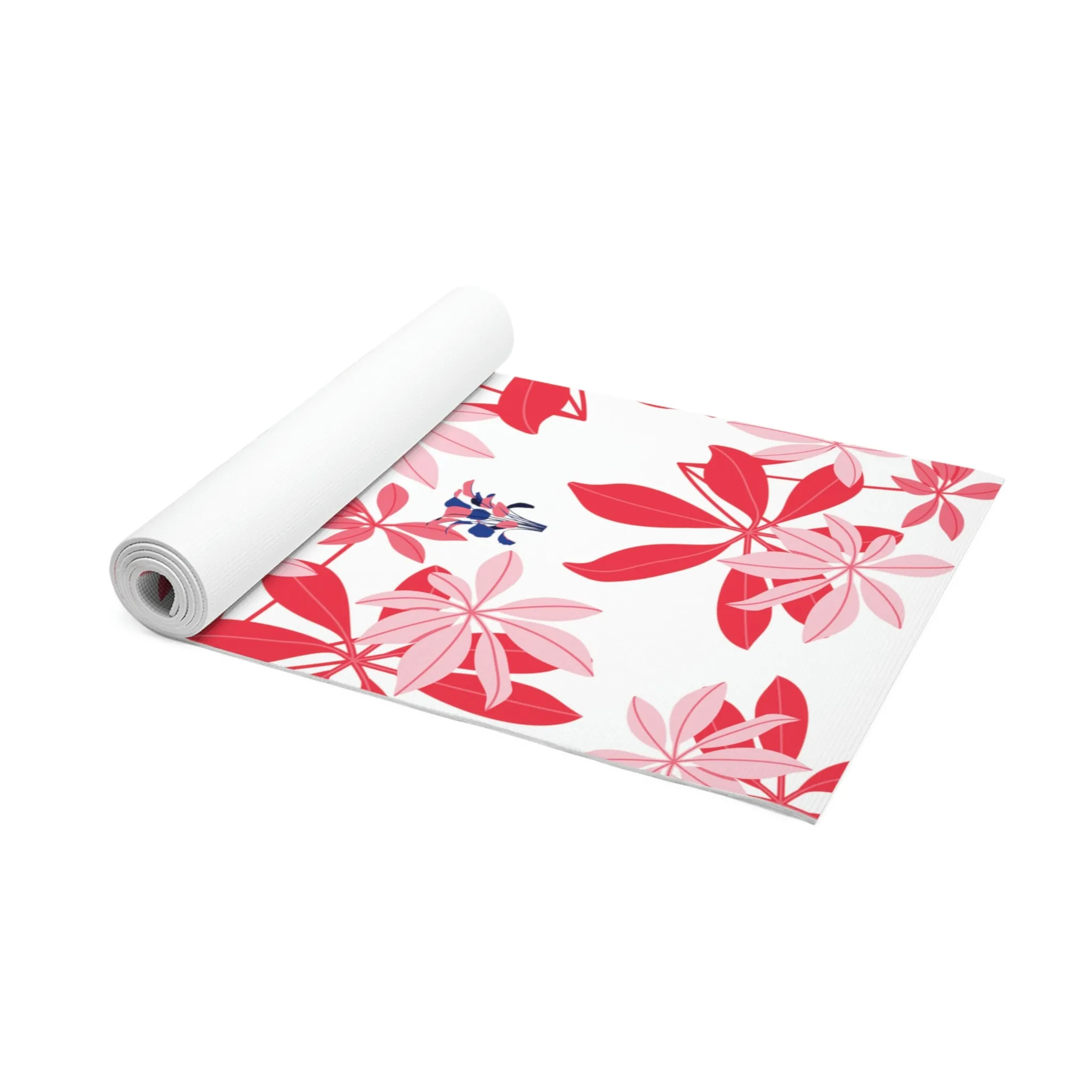 Island Girl - Pink Red Flower Foam Work-Out Mat