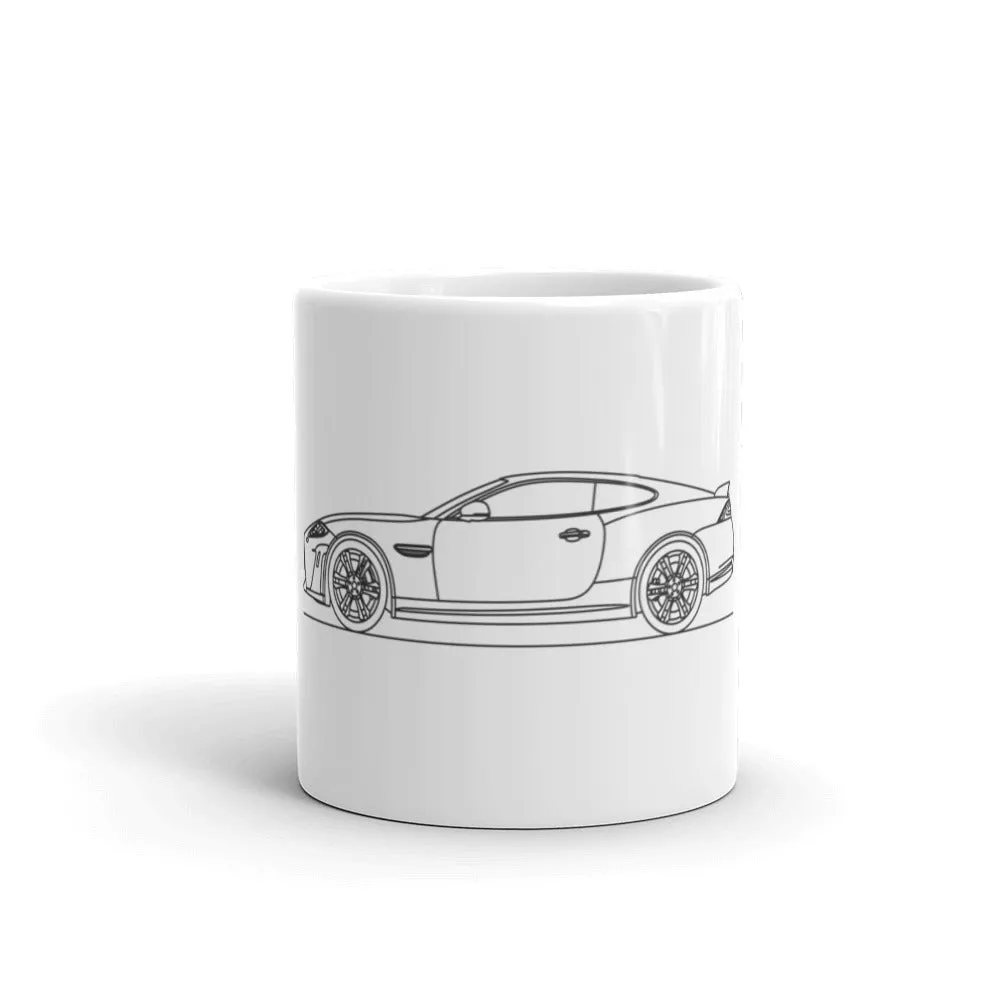 Jaguar XKR-S X150 Silhouette Mug