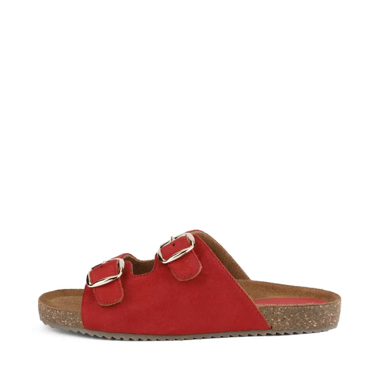 Jorain Red Suede Comfort Slipons