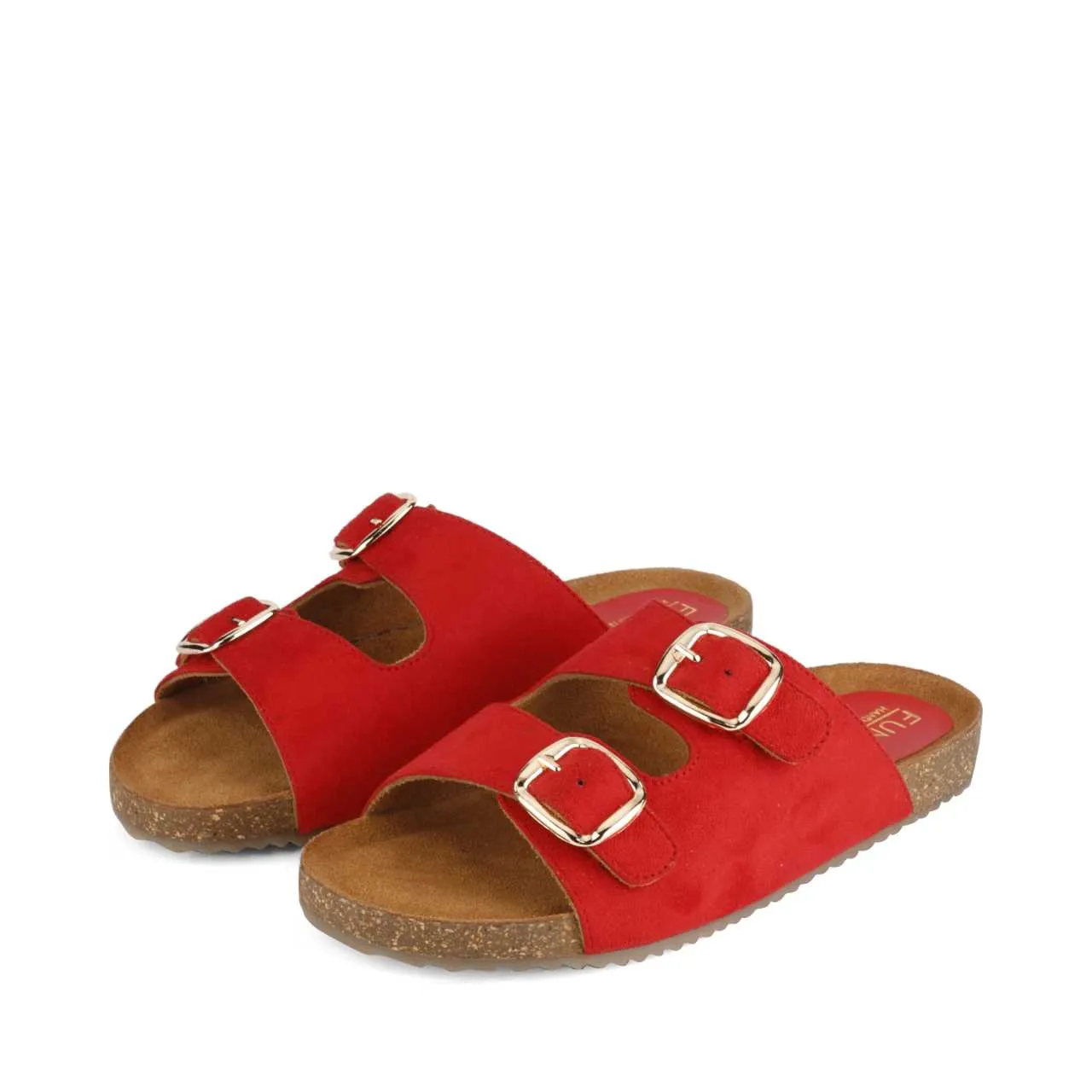 Jorain Red Suede Comfort Slipons