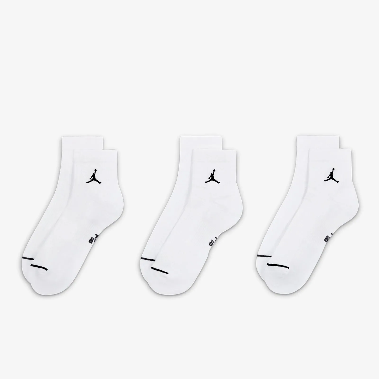 Jumpman Everyday Ankle Socks (3 Pairs) - White