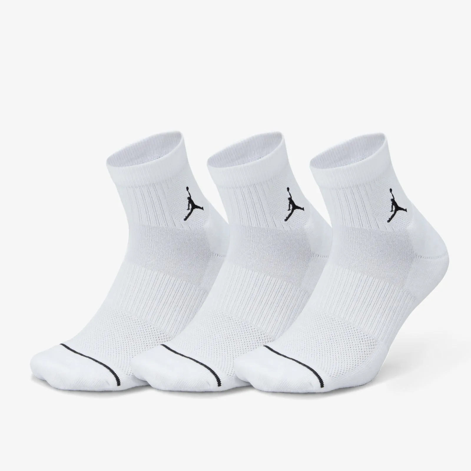 Jumpman Everyday Ankle Socks (3 Pairs) - White