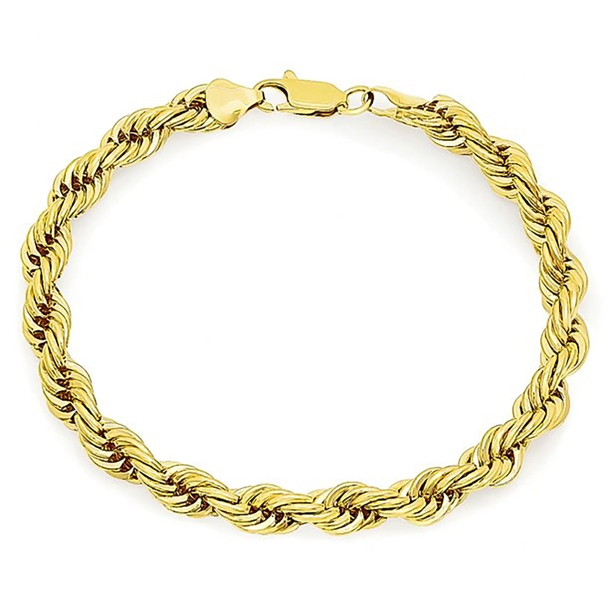 Lightweight Plain Rope Bracelet (14K)