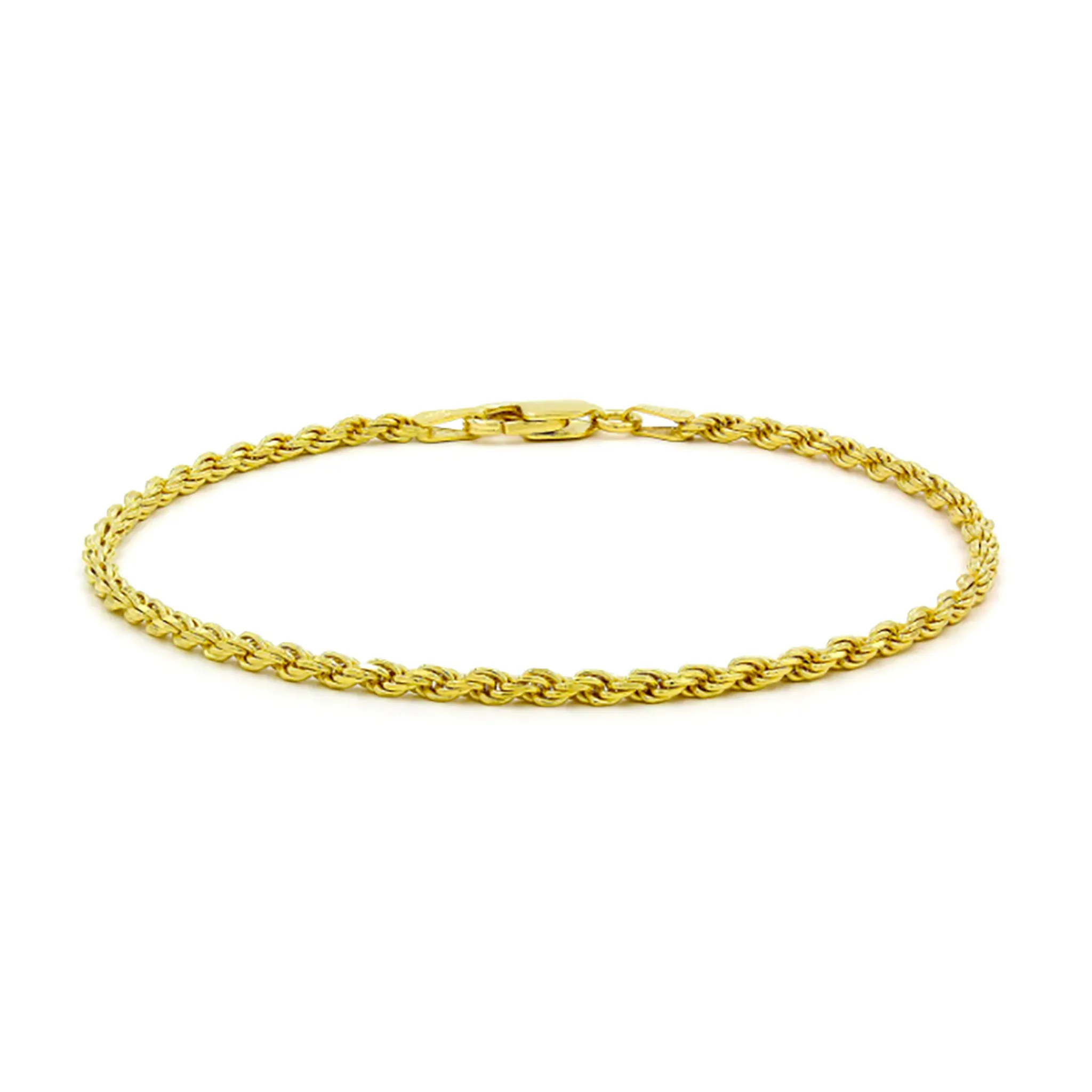 Lightweight Plain Rope Bracelet (14K)