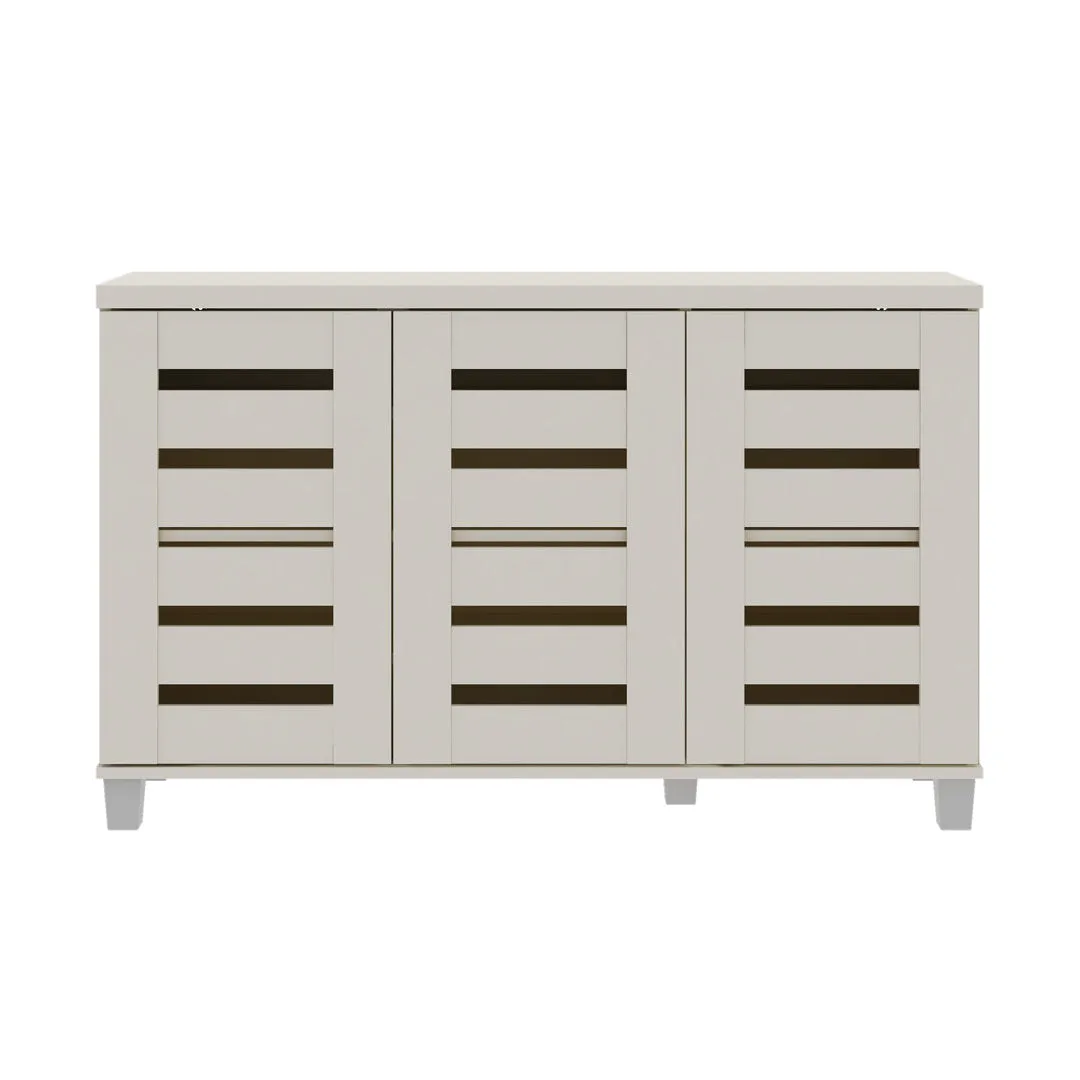 Lismore 16 Pair Shoe Storage Cabinet Steelside™ Finish: Ivory