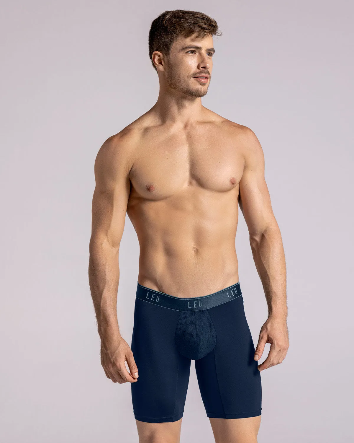 Long Athletic Boxer Brief with Side Pocket