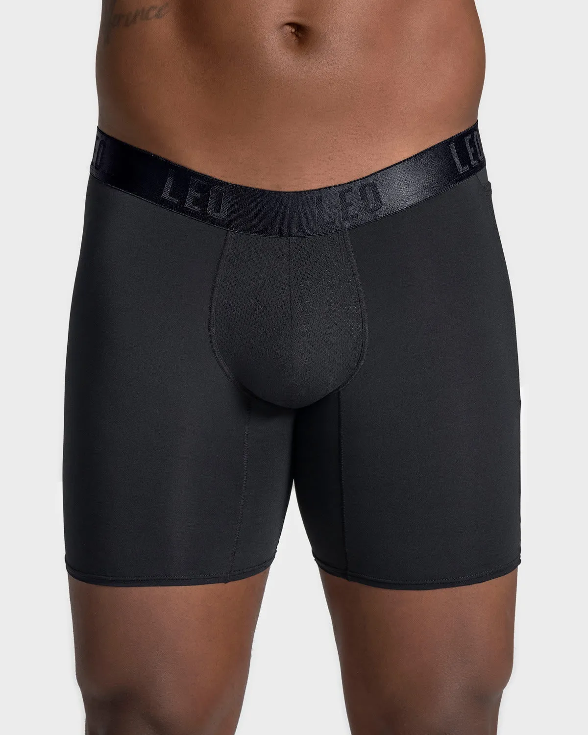 Long Athletic Boxer Brief with Side Pocket