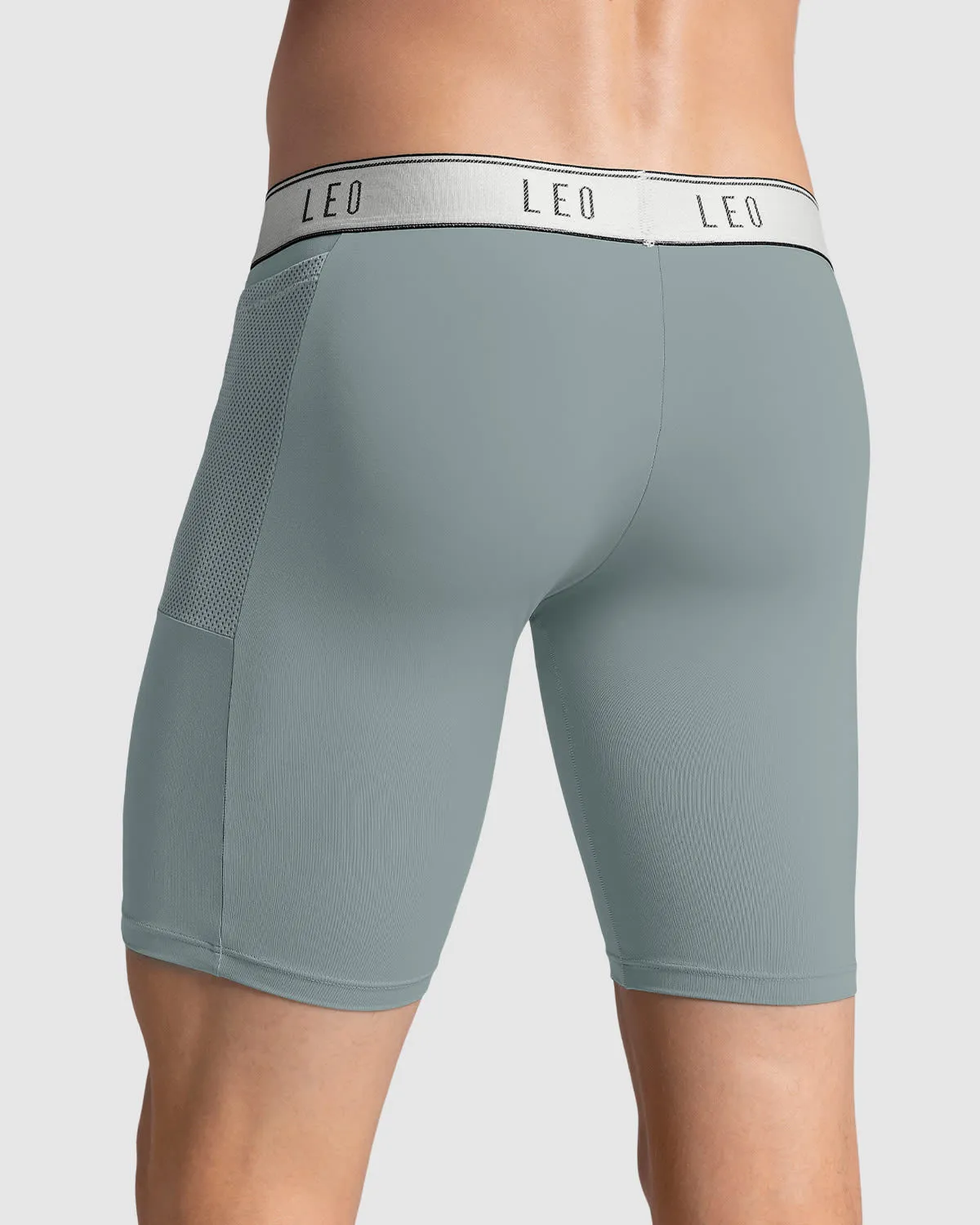 Long Athletic Boxer Brief with Side Pocket