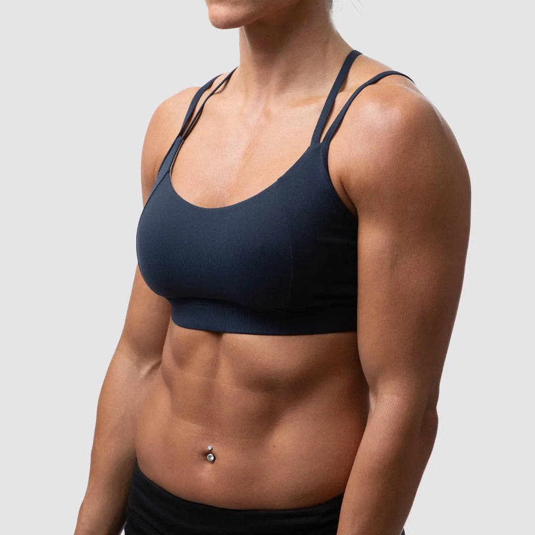Lotus Sports Bra (Navy)