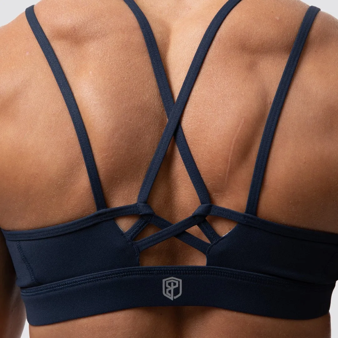 Lotus Sports Bra (Navy)