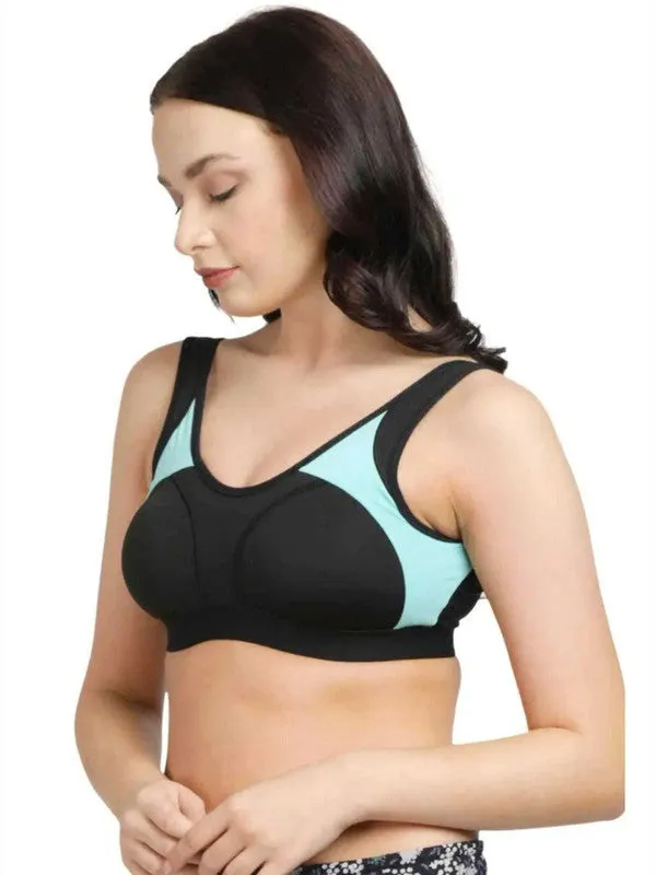 Lovable BLACK-NEO MINT Padded Non Wired Full Coverage Bra L3516-XC-BLACK-NEO MINT
