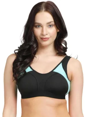 Lovable BLACK-NEO MINT Padded Non Wired Full Coverage Bra L3516-XC-BLACK-NEO MINT