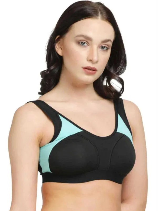 Lovable BLACK-NEO MINT Padded Non Wired Full Coverage Bra L3516-XC-BLACK-NEO MINT