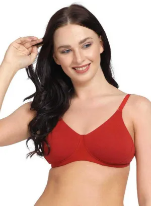 Lovable Orange Non Padded Non Wired Full Coverage Bra MYFITBRA-Orange