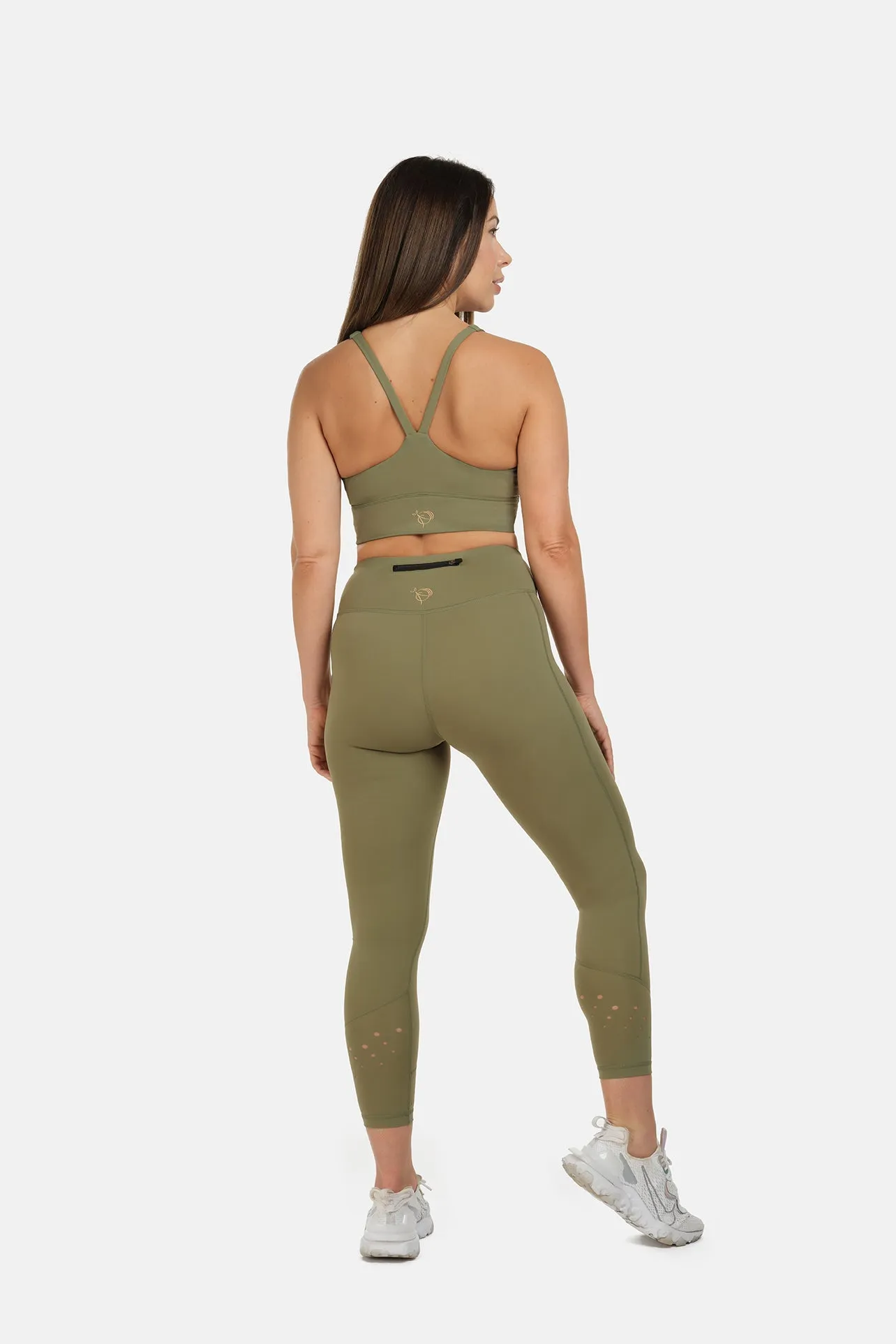 Low Impact Khaki Sports Bra