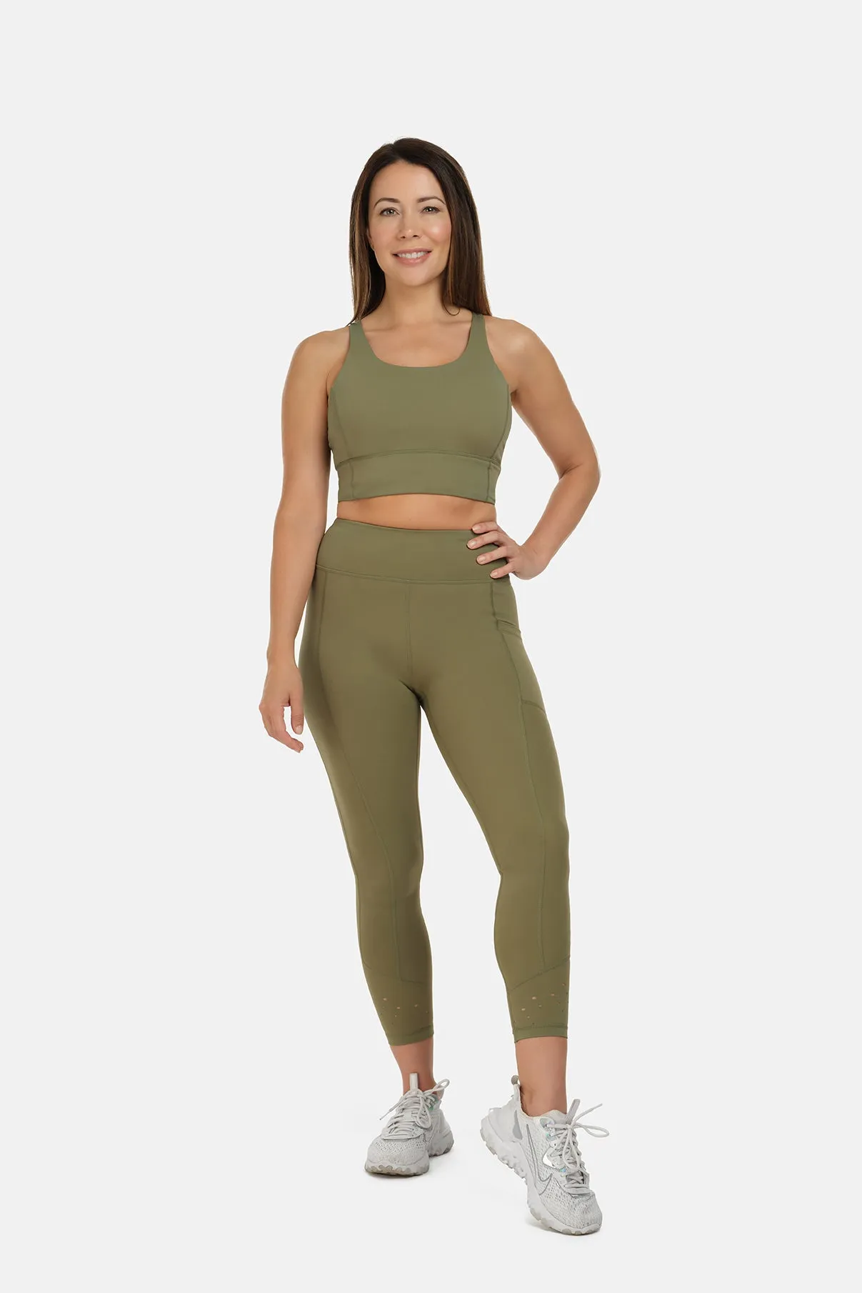 Low Impact Khaki Sports Bra