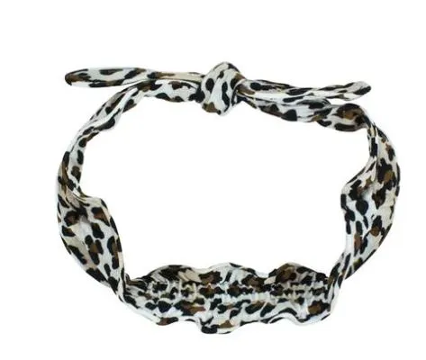 Mae 40-2309L Headband Muslin Leopard