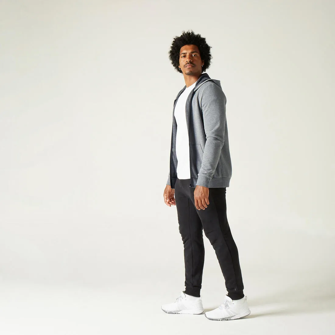 Men's Zip-Up Fitness Hoodie 100