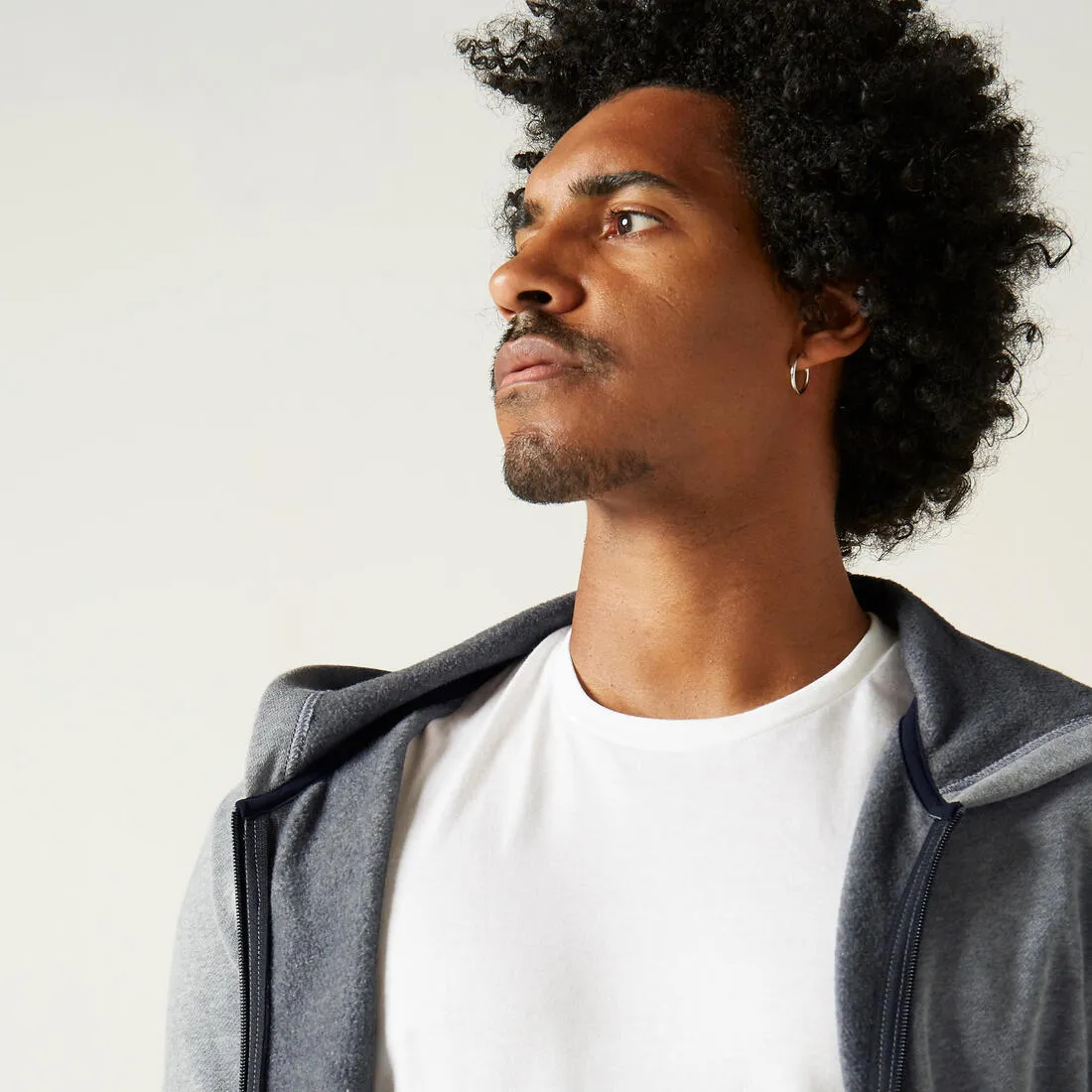 Men's Zip-Up Fitness Hoodie 100