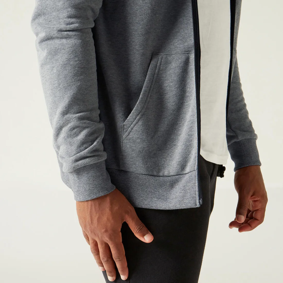 Men's Zip-Up Fitness Hoodie 100