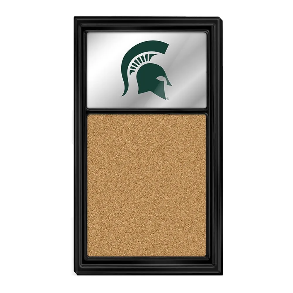 Michigan State Spartans: Mirrored Cork Note Board