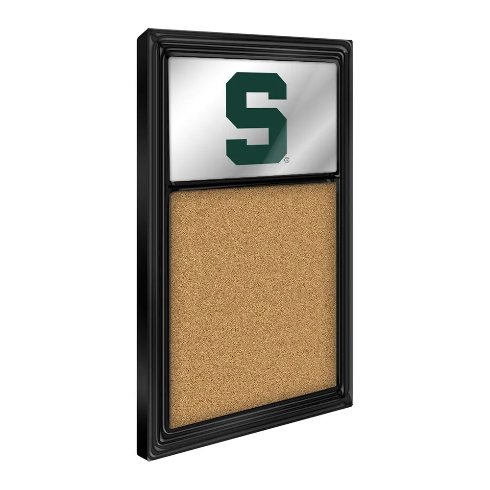 Michigan State Spartans: Mirrored Cork Note Board