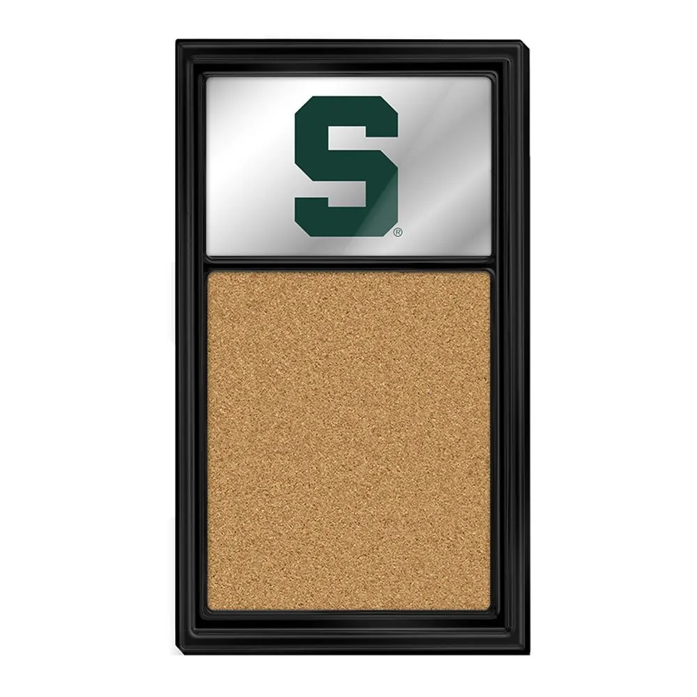 Michigan State Spartans: Mirrored Cork Note Board
