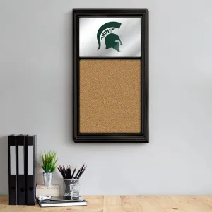 Michigan State Spartans: Mirrored Cork Note Board