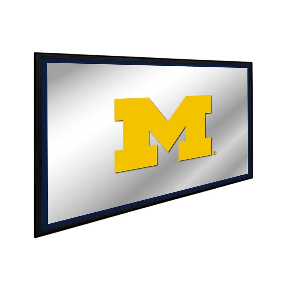Michigan Wolverines: Framed Mirrored Wall Sign